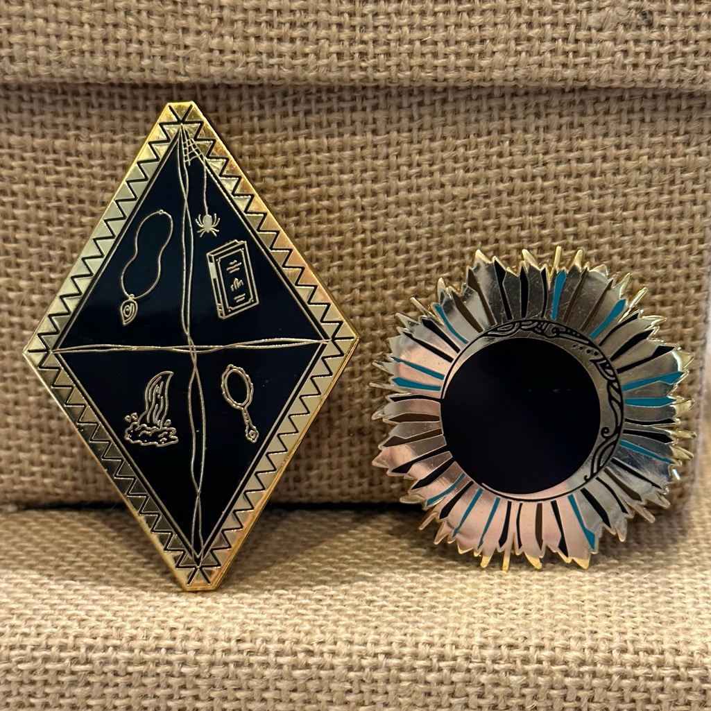 Owlcrate #72 And #74 Magic Pins, Set Of 2. February & April 2021 Monthly Pack